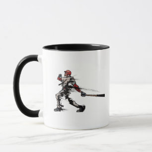 Taza Jugador de béisbol que celebra el palo, vista