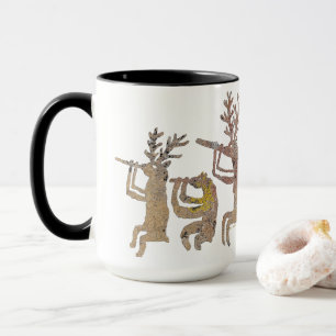 Taza Jugador de flauta de los alces del oso de los