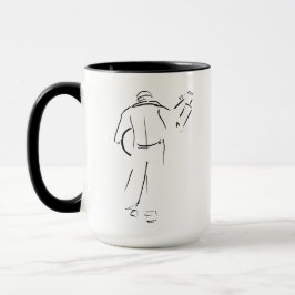Taza Jugador de guitarra caminando lejos