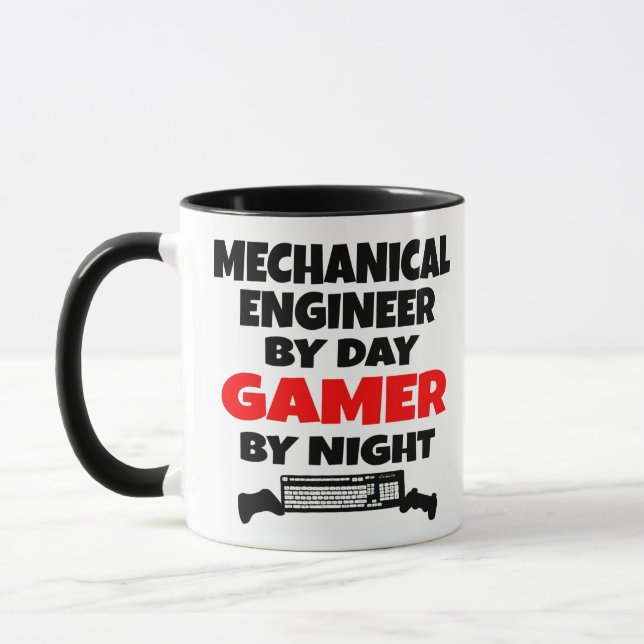 Taza Jugador de ingeniero mecánico (Izquierda)