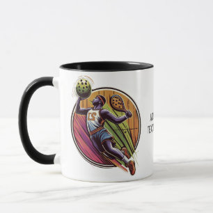 Taza Jugador de Pickleballer Deportivo Jugando Multispo
