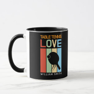 Taza Jugador de Ping Pong Personalizado Moderno Nombre