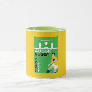 Taza Jugador de rugby de Australia