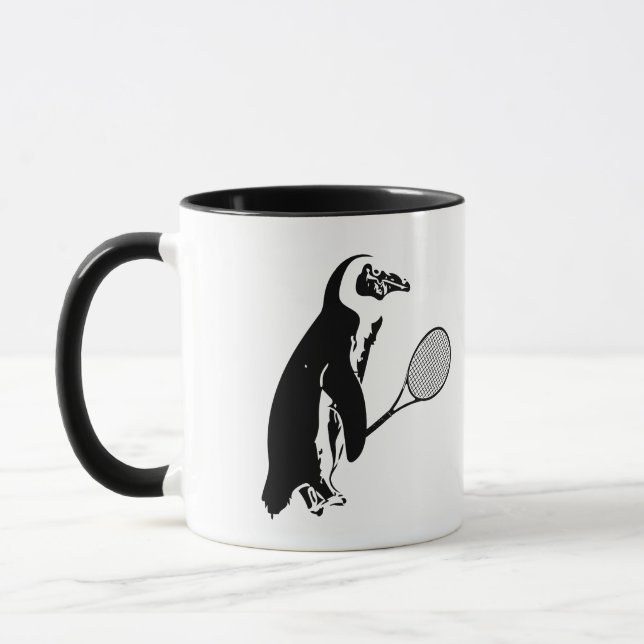 Taza Jugador de tenis de Pingüino (Izquierda)