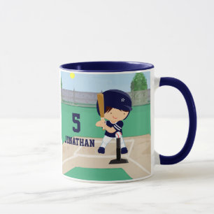 Taza Jugador lindo personalizado del dibujo animado del