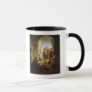Taza Jugador napolitano de la gaita en Roma hivernal,