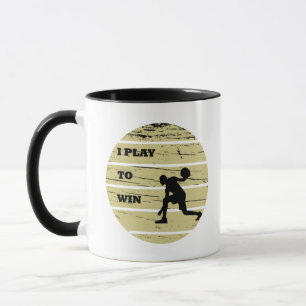 Taza Jugador vintage de baloncesto retro sunset