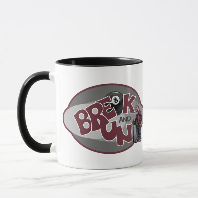 Taza Jugadores de billar se rompen y corren (Izquierda)