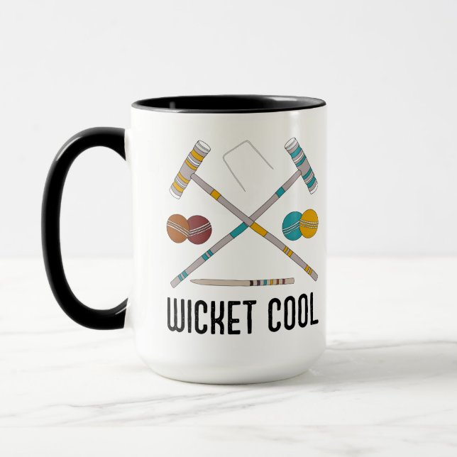 Taza Jugadores de Croquet divertidos de Wicket Guay (Izquierda)