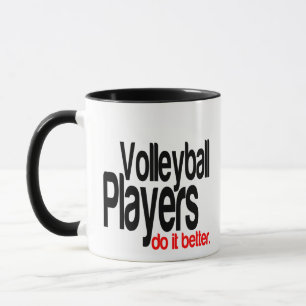 Taza Jugadores de voleibol lo hacen mejor