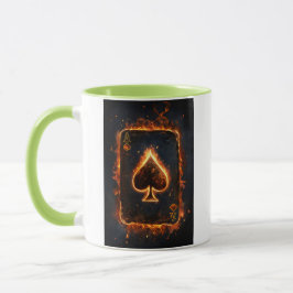 Taza Jugando cartas.