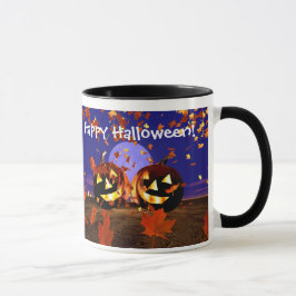 Taza Jugando las calabazas de Halloween