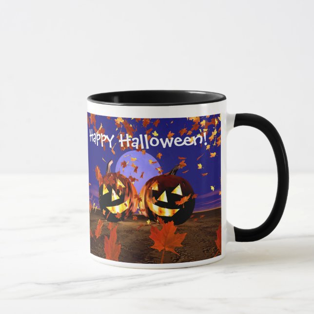 Taza Jugando las calabazas de Halloween (Derecha)