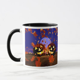 Taza Jugando las calabazas de Halloween
