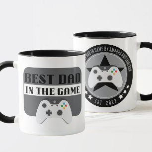 Taza Jugar al mejor papá en el juego Mug personalizado