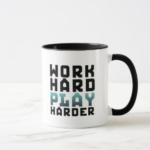 Taza Jugar duro a jugadores más difíciles Geek Mug