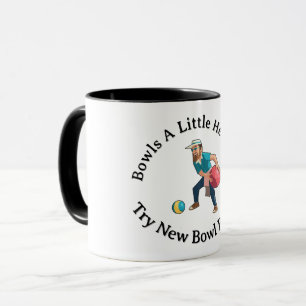 Taza Juguete divertido de bolos de césped con una bola