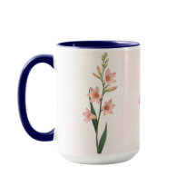 Julio Mes de Nacimiento Flor Café Mug