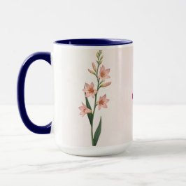 Taza Julio Mes de Nacimiento Flor Café Mug
