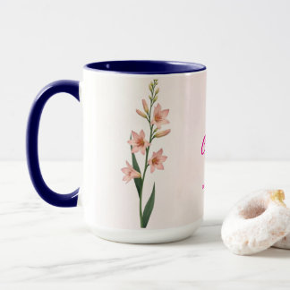 Taza Julio Mes de Nacimiento Flor Café Mug