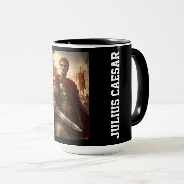 Taza Julius Caesar black (Anverso derecho)