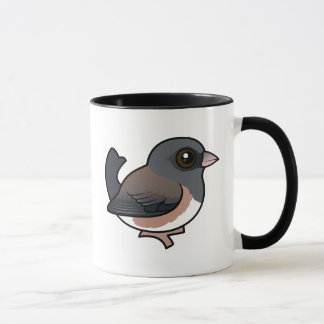 Taza Junco de ojos oscuros (de lado rosa)