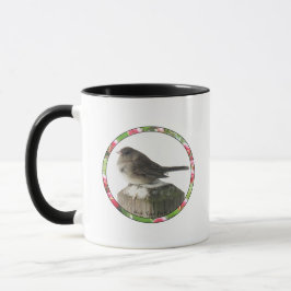 Taza Junco de ojos oscuros en invierno
