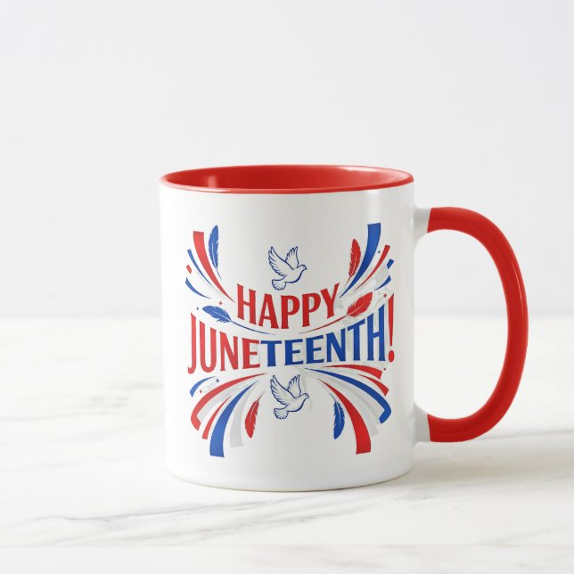 Taza Juneteenth Celebratory Coffee Mug (11 oz.) (Derecha)
