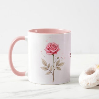 Taza Junio Mes de Nacimiento Personalizado de Flores Ca