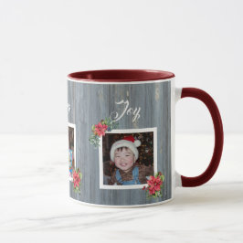 Taza Junta de granos y Poinsettia | 3 Fotos familiares