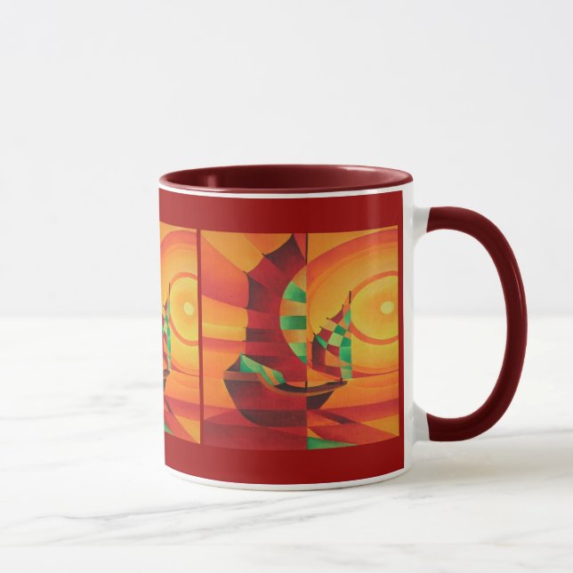 Taza Juntas Cubistas En El Mar Rojo (Derecha)