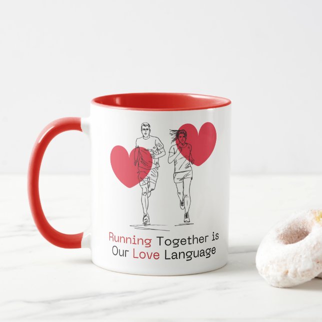 Taza Juntos, nuestro lenguaje de amor es un regalo (Con donut)