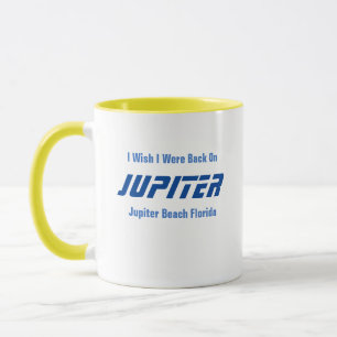 Taza Júpiter Beach Florida Café Mug