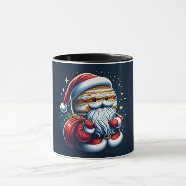 Taza Júpiter Jolly Old St. Nick Santa Claus Astrología (Centro)