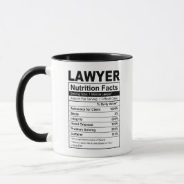 Taza Jurista Regalo Nutrición Hechos Café Mug