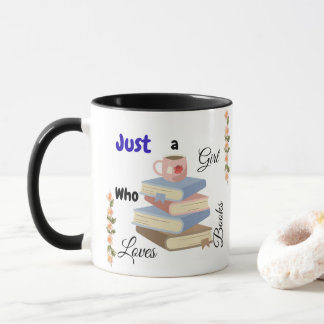 Taza Just a Girl Who Loves Books Coffee Mug