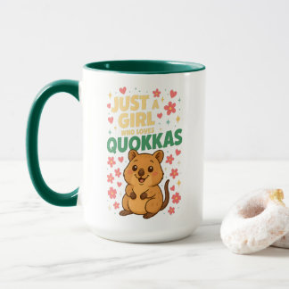 Taza Just a Girl Who Loves Quokkas  Cute Smiling Quokka