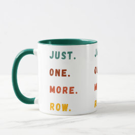 Taza Just One More Row Funny Retro Crochet Lover Saying