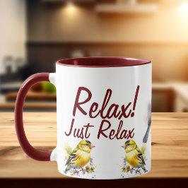 Taza Just Relax/Pájaro