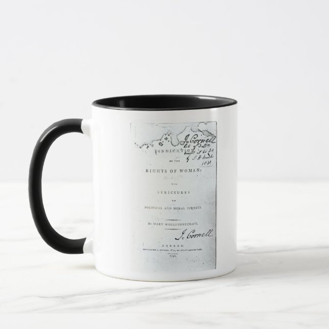 Taza Justificación de las derechas de Woman (Izquierda)
