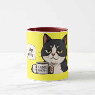 Taza Juzgo en Silencio – Divertido Sarcasmo