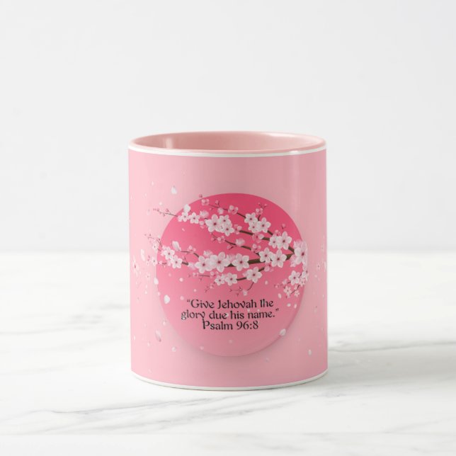Taza JW Apple Blossom Coffee Cup con 2025 Year Textos (Centro)