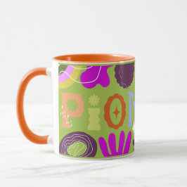 Taza JW Pioneer Wavy Wrap Alrededor de Green Funky Mug
