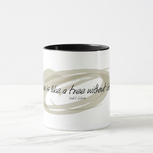 Taza Kahlil Gibran Vida sin comillas de amor (Centro)
