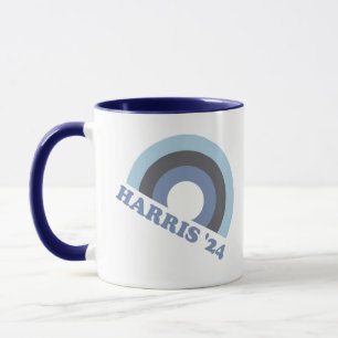 Taza Kamala Harris 2024 Arcoíris Retro