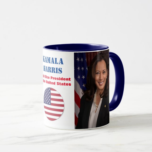 Taza Kamala Harris Retrato Oficial Café Mug (Anverso derecho)