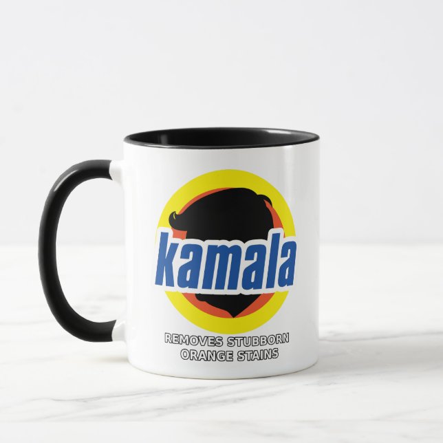 Taza Kamala retira a Naranja testaruda Stains (Izquierda)