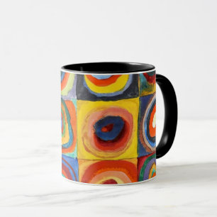 Taza Kandinsky - Cuadrados con Círculos Concéntricos