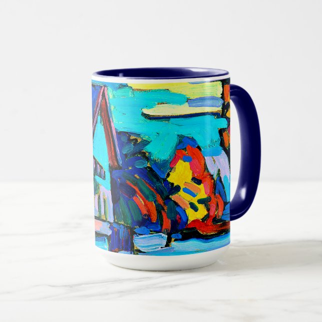 Taza Kandinsky - Dos casas (Anverso derecho)