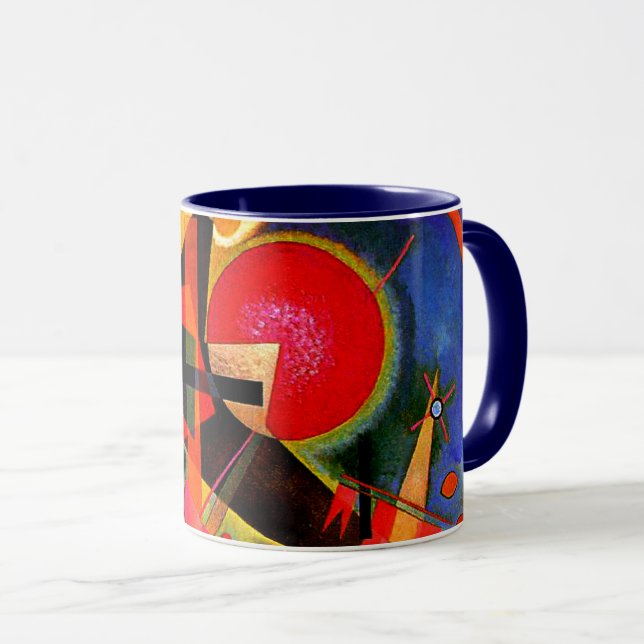 Taza Kandinsky - En azul, pintura famosa, (Anverso derecho)